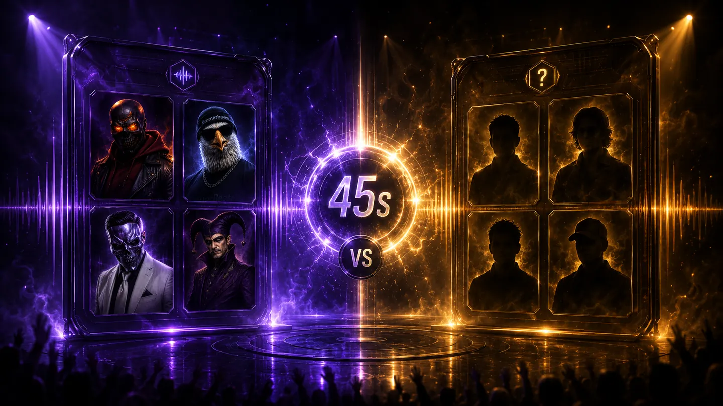 K.I.R.A Battle-Arena mit violettem und goldenem Licht