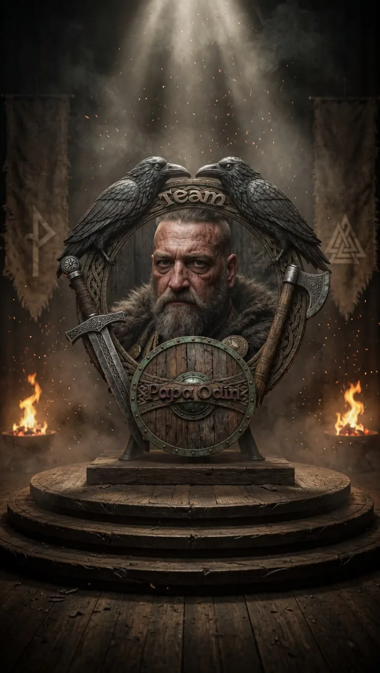 Portrait von Papa Odin